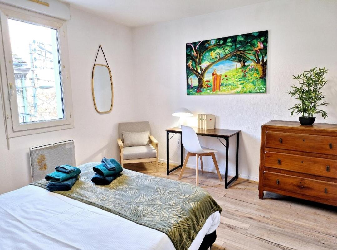 Appartement Cosy Proche Gare - Fibre Optique Et Parking アングレーム エクステリア 写真